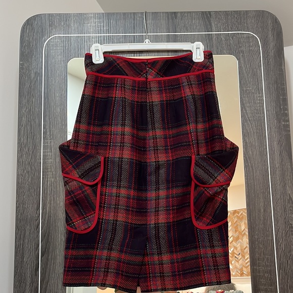 midi plaid skirt - Picture 2 of 2